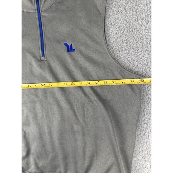 Peter Millar Vest Mens Large Grey Crown Sport 1/4 Zip Performance Golf Preppy - Picture 7 of 7